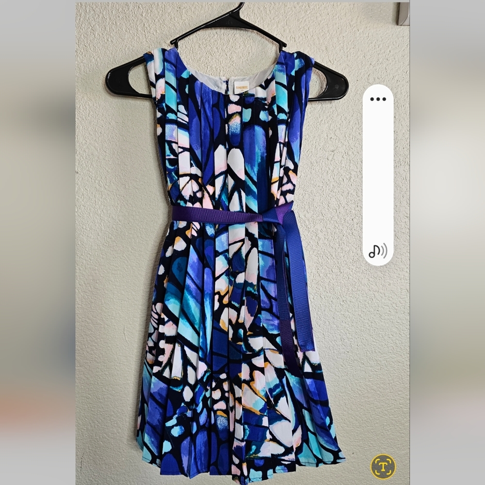 Gymboree Sleeveless Pleated Butterfly Spring Dress Size 10 - Picture 5 of 10